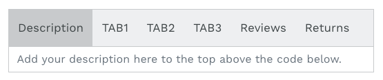 How to add TABS to your Shopify product detail pages? 1 shopify product tab